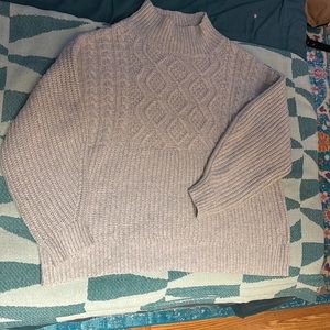 Cableknit Turtleneck Sweatet